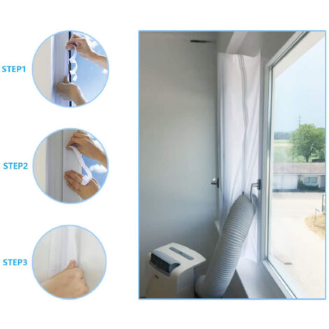 Joint D'étanchéité Fenêtre JOYUE 3m - Pour Climatiseur Mobile Et Sèche-linge