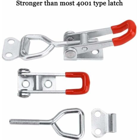 6 Pcs Fermeture Remorque Sauterelles De Menuisier Loquet à Bascule Sauterelles Bascule Pince Pince à Genouillère Loquet à Bascule R - Auto