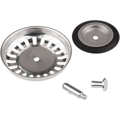 Panier Bouchon Pour Bonde De Lavabo - Diamètre 52 Mm, Tige 35 Mm, Référence LB PLAST 1238