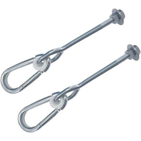 Kotarbau - Lot de 2 crochets de balançoire M12 x 190 mm - Acier Kotarbau - Lot de 2 crochets de balançoire M12 x 190 mm - Acier