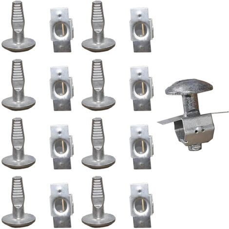 Lot De 10 équerres D'angle Renforcées En Alliage D'aluminium Pour Accessoires De Clôture