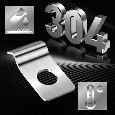 Lot De 6 Pinces Murales Motif Frisé En Métal Coulé (1