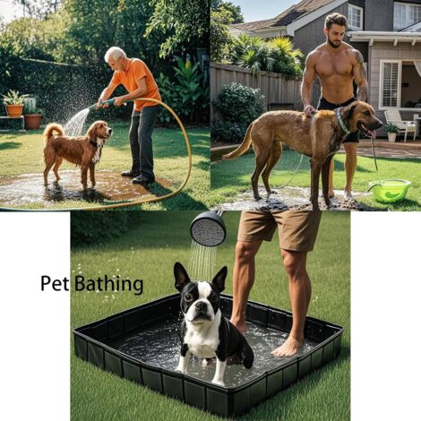 Receveur De Douche Pliable Camping - 104x104cm - Étanche Avec Tuyau Drainage