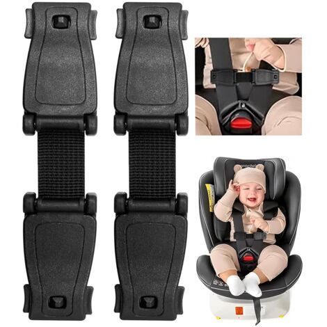 Clip Anti-Évasion Pour Siège Auto Enfant - Pack De 2 - Sécurité Renforcée Pour Voiture, Poussette Ou Chaise Haute