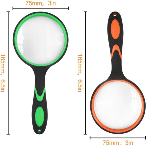 2pcs Loupes De Recherche Lignes Mahjong - Lecteur Acrylique Grossissant Pour Seniors Et Débutants