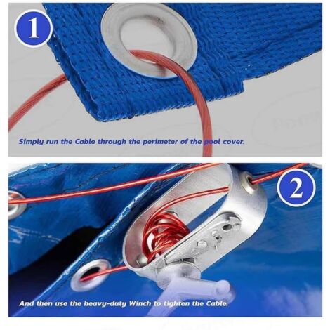 Manchon à Ressort Pour Couverture Piscine D'hiver | 5 Pièces