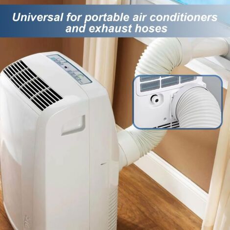 Adaptateur Tuyau Climatiseur Mobile 130 Mm - Connexion Fenêtre/mur, Filetage Universel, étanchéité Renforcée ABS