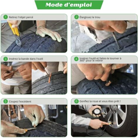 Kit Réparation Crevaison Vélo Sans Colle - Patchs Rapides, Neuf, Multi-taille