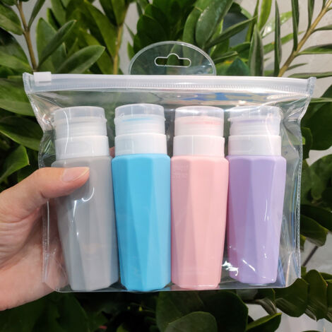Set 4 Bottiglie Da Viaggio In Silicone 100ml - Senza BPA, Ideali Per Shampoo E Cosmetici - Foto 12