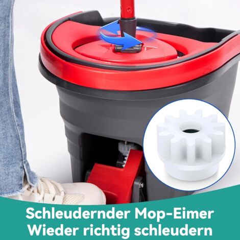 Lot 4 Pièces Rechange Seau Vileda Spin Mop - Roulement Engrenage - Compatible Ocedar