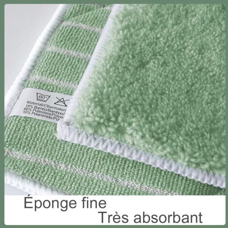 Lavettes Sols Microfibre Sorbo - Lot De 2, 50x60cm, Lavables - Nettoyage Sans Traces, Universel Sec/humide - 11