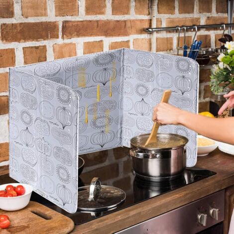 Plaque Anti-Éclaboussures D'Huile Pliable En Aluminium - Protection Murale Pour Cuisine