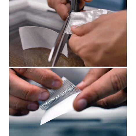 Kit de Réparation pour Rideau Anti-moustiques - 2 m (Noir)