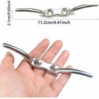Taquets D'amarrage En Acier Inoxydable 316 - 150mm - 2 Pièces + Vis - Pour Bateaux, Auvents, Mâts Et Fixation De Cordes