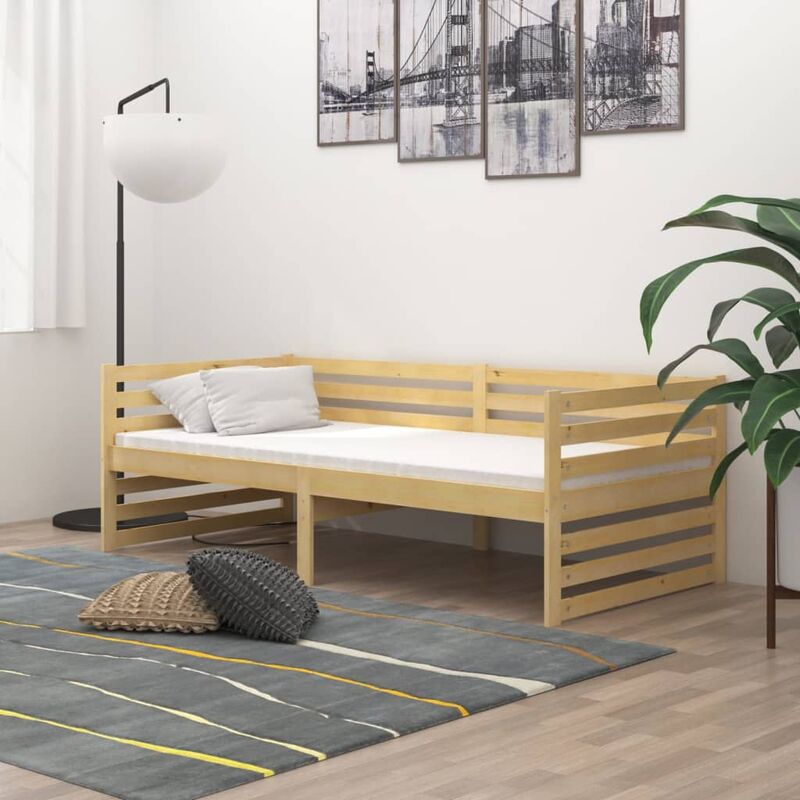 Cama de plataforma extensible con techo para niños y adolescentes, cama de  piso de madera con nido extraíble, cama extensible de diseño individual a