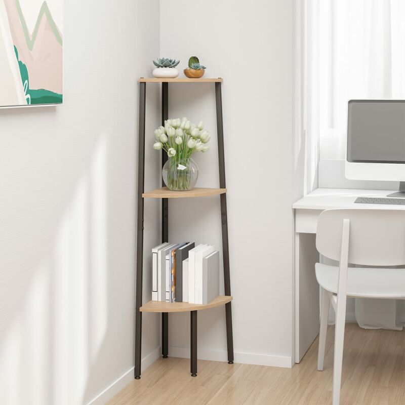 LYLY Estantería de pie moderna para piso, estantes de madera, estante de  almacenamiento para sala de estar, dormitorio, decoración de oficina (color