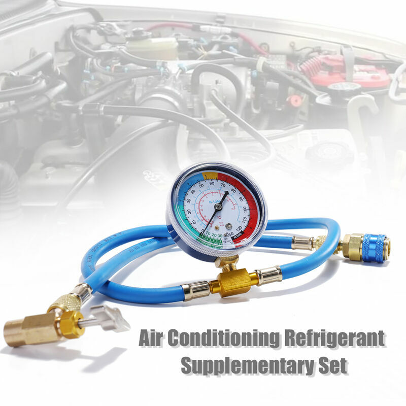 AC DOCTOR Kit Recharge Climatisation Auto R134a - Huile 3en1 + Mastic + Adaptateur Pour Voitures 1995-2016