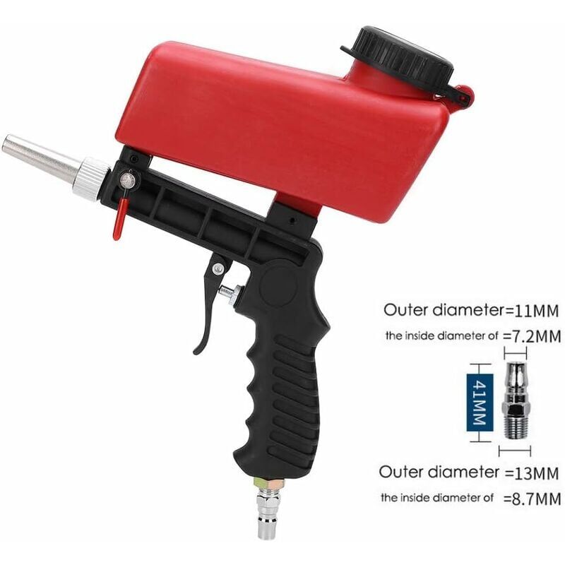 Sableuse Mobile Pneumatique XPOtool 38L - Avec Accessoires - Pour Dérouillage, Nettoyage Façades - 20kg