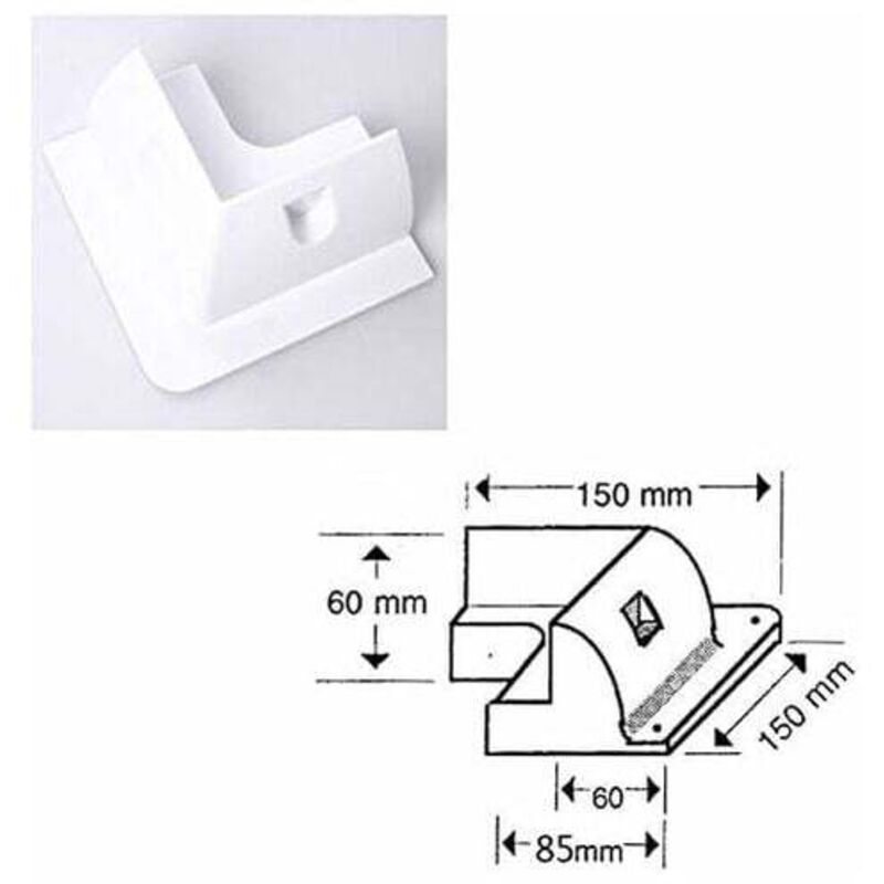 QWORK Supports De Montage Panneaux Solaires Sans Perçage – 7 Kits Blancs Pour Toit Camping-Car, Caravane, Bateau – Fixation Facile à La Colle
