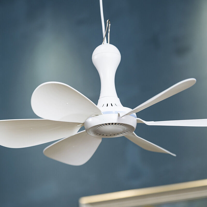 Ventilateur Plafond Mobile 40cm - 5W - Prise EU 220-240V - Pales Amovibles - Parfait Pour Maison/Camping