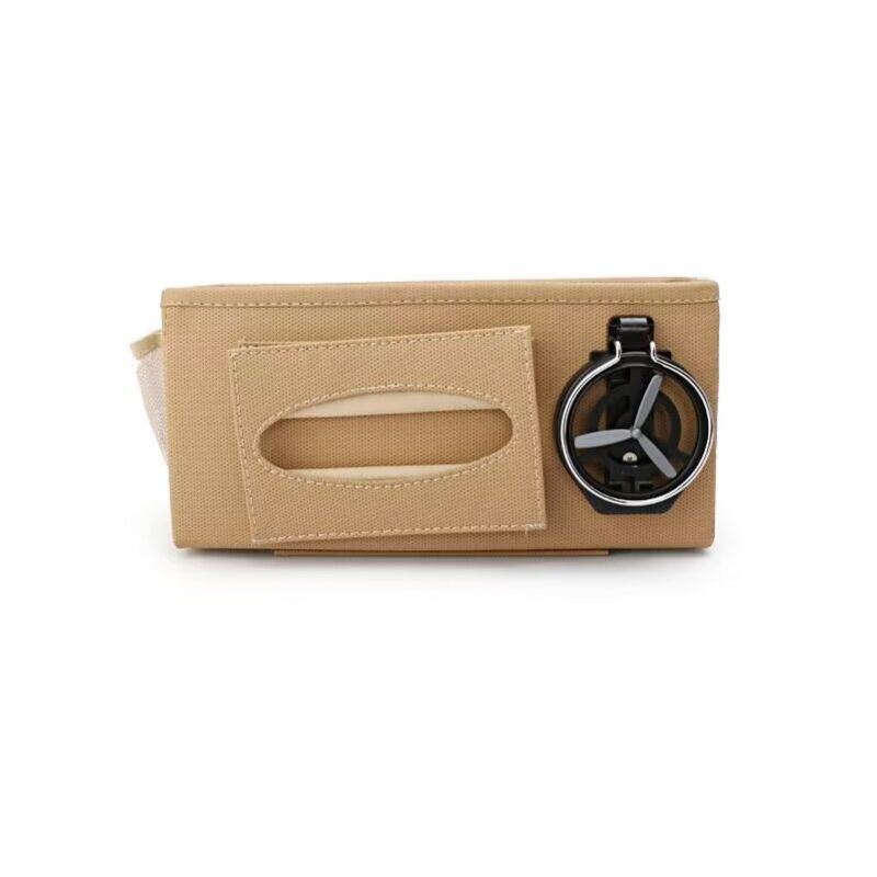 Acheter SEAMETAL – Boîte De Rangement Arrière De Siège De Voiture, Support De Verre, Boîte De Téléphone, Organisateur Universel De Voiture En Cuir, Boîtes à Mouchoirs, Accessoires De Voiture