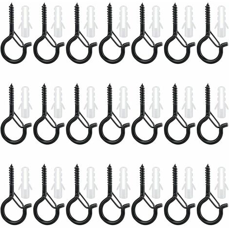 Gond A Visser Kuuqa Lot De 80 Crochets De Plafond à Vis Pour Tasses 6 Tailles Crochet Vis