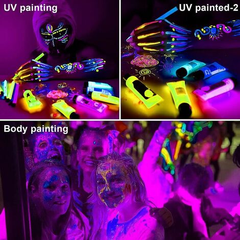 Projecteur Lumière Noire UV 200W IP66 | 395-400 Nm | 228 LEDs | Étanche Pour Extérieur | Pour Fêtes, Halloween, Body Paint