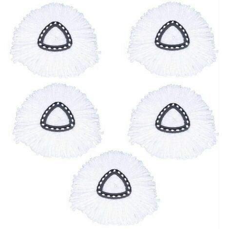 4 Têtes De Rechange Pour Serpillère Vileda Turbo - Microfibre, Lavable Et Réutilisable