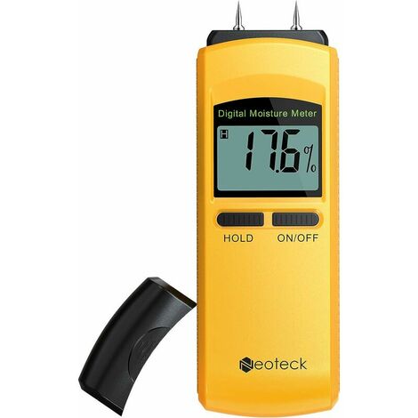 Humidimètre numérique, détecteur d'humidité pour bois, matériaux de  construction, bois de chauffage, murs, papier 