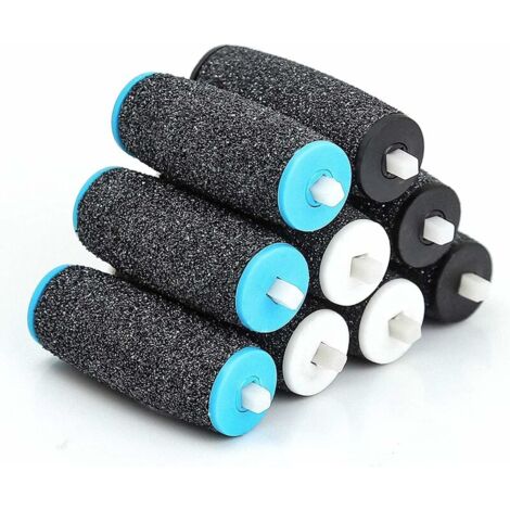 Lot de 9 Rouleaux de Remplacement pour Scholl Velvet Smooth Pedi Remplacement ,3 Types de Rugosité