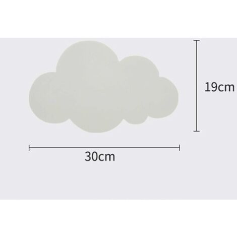 Applique murale - Pour intérieur - Moderne - Abat-jour en acrylique avec lampes LED intégrées - Pour chambre d'enfant - Éclairage – 6W Blanc