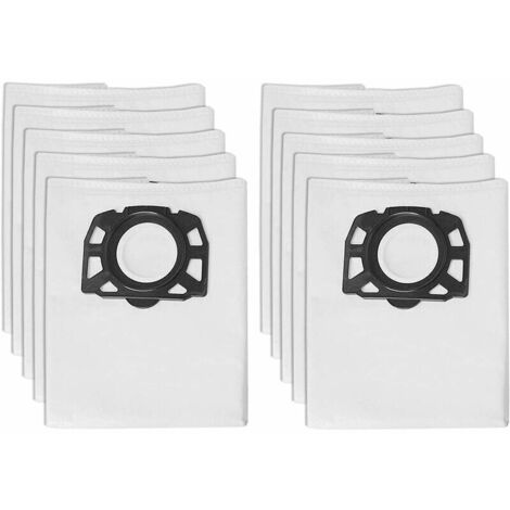 Lot De 8 Sacs Filtrants Pour Aspirateur Kärcher WD5 WD6 MV4 Etc. | Compatible Modèles Eau & Poussière | Haute Filtration