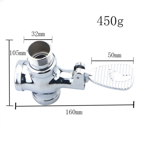 Robinet de Chasse d'eau pour WC，Alliage