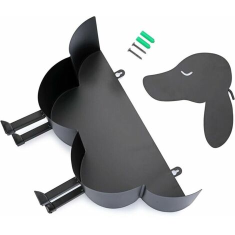 Porte-rouleau Toilette En Forme De Chiot 3D – Décoration Murale Mignonne Pour Salle De Bain Ou Cuisine – Résine Et Métal (plusieurs Races)