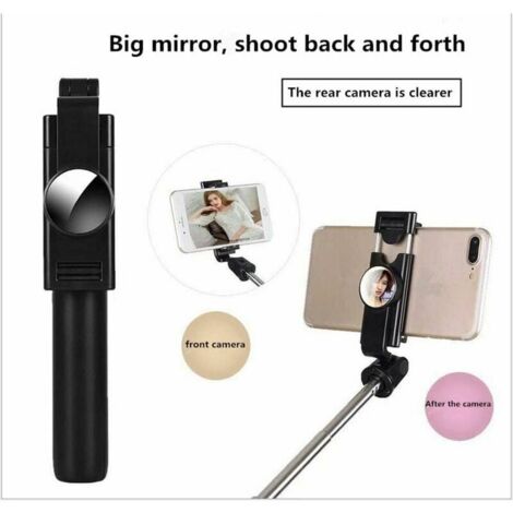 Perche Selfie Trépied Télécommandé Bluetooth – Extensible 19-100 Cm – Rotation 360° – Compatible Smartphones Et GoPro