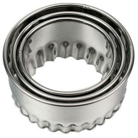 6 Emporte-pièces Ronds En Acier Inoxydable - Tailles 5.2 à 15.5 Cm, Pour Biscuits, Gâteaux, Pâtisseries (design Empilable) - 3