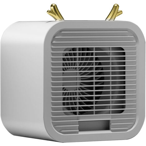 Ventilateur De Bureau USB Rechargeable - Sans Pales, Silencieux - Portable Avec Poignée - Pour étudiant, Bureau, Voyage - Couleurs Au Choix