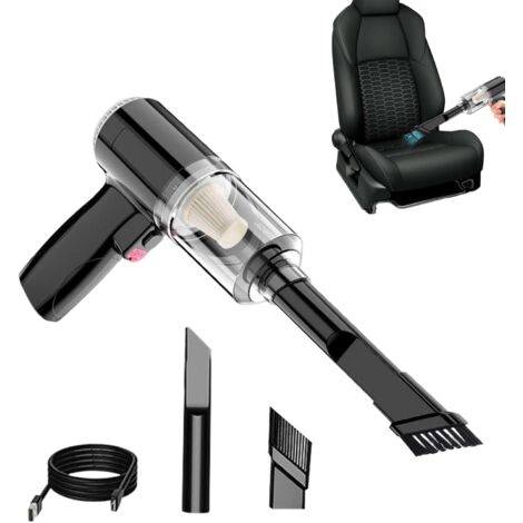 Aspirateur De Voiture Sans Fil 8000 PA - Puissant, Portable - Avec Accessoires - Pour Voiture Et Maison (Noir) - 2