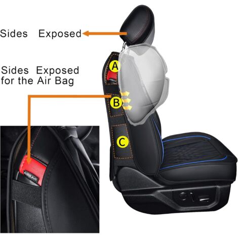 2 Accessoires Voiture Universels Noir - Métal Et ABS, Compatibles Avec La Plupart Des Modèles