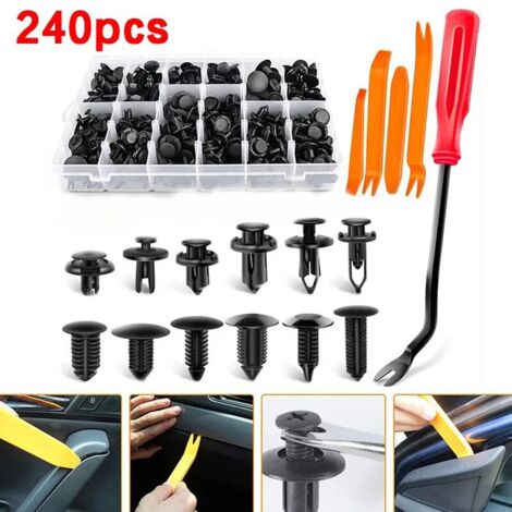 50 Clips De Fixation Pour Voiture - Universels Et Résistants - Pour Pare-Chocs, Portes Et Panneaux Intérieurs