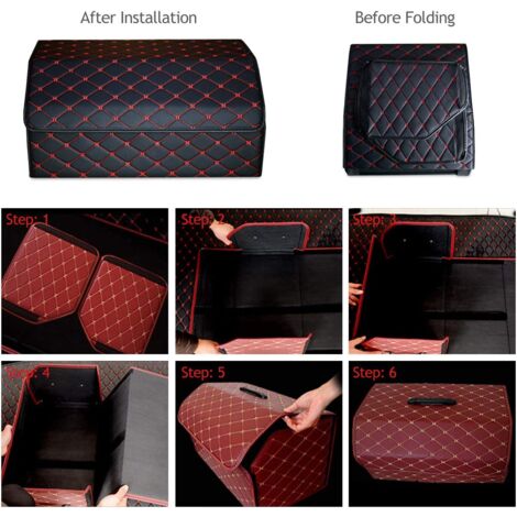 Range-auto Cuir Synthétique à Accrocher Sur Ventilation - Organisateur Pour Téléphone, Clés, Portefeuille, Cartes - 2