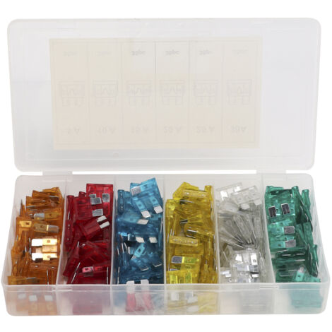 Coffret 120 Fusibles Voiture | Assortiment 5A à 30A | Pour Auto, Bateau, Camion