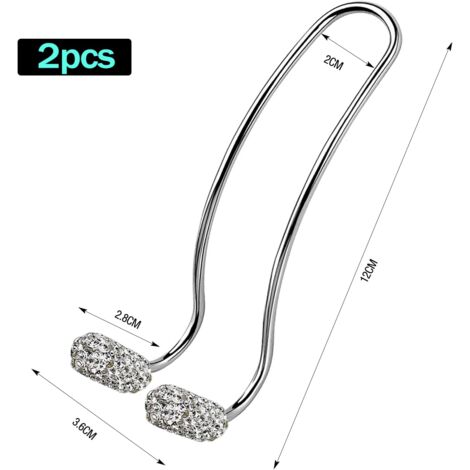 Kit 2 Guides De Tige D'appui-tête Pour Siège Auto - Tubes En Plastique Noir, Remplacement Universel