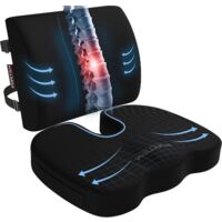 Coussin Siège Mémoire De Forme – Pour Voiture, Bureau Ou Canapé, Confort Et Soutien Même Lors De Longs Trajets - 9