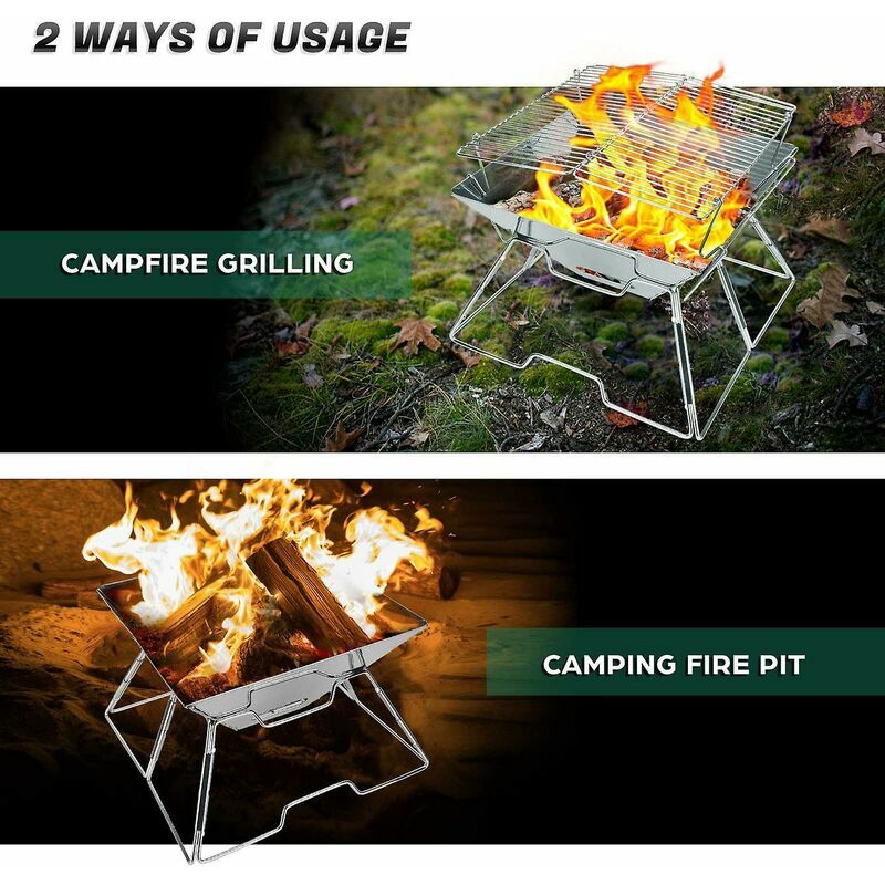 5 Pièces Fourchette a Barbecue Télescopique BBQ Fourchettes Guimauves  Inoxydable Bâtons à Rôtir pour la Cheminée de Feu de Camp de Camping et Le  Gril