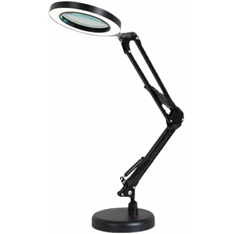 Lampe de bureau led - lumière du jour - pied de serrage avec bras