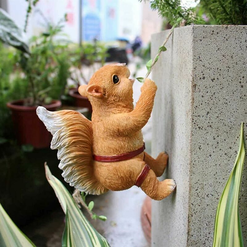 Statue de singe en résine à suspendre pour jardin, terrasse, pelouse,  cadeau de pendaison de crémaillère (A) : : Terrasse et Jardin