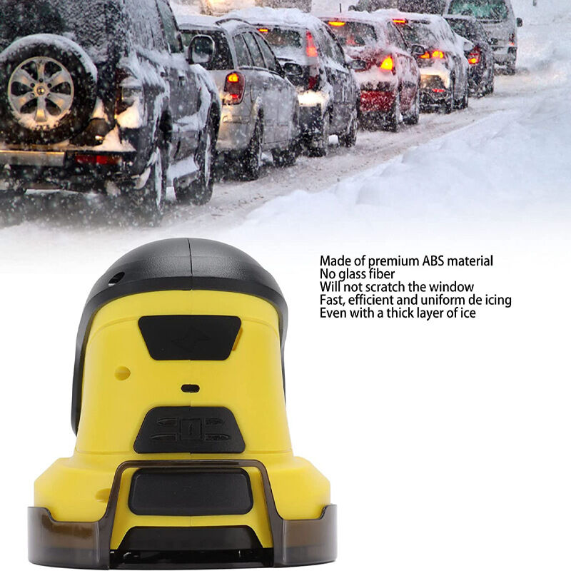  Grattoir à neige et à glace électrique pour voiture 2600MA  disque rotatif de pare-brise grattoir à neige électrique pour fenêtre de voiture  grattoir à glace de voiture portable