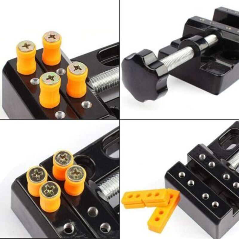 Pince étau YU 57mm - Mini étau Bec Plat Alliage Aluminium Avec Accessoires