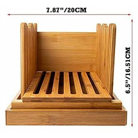 Trancheuse à Pain Réglable Avec Plateau - Pour Pain Maison, Toast, Cake - Épaisseur Uniforme